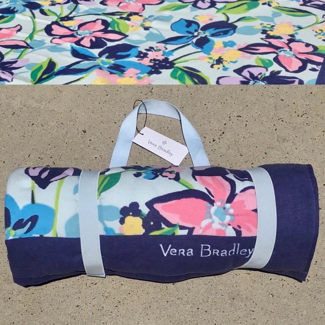 Vera Bradley Beach Blanket 64" X 64" XL Towel In Marian Floral eBay
