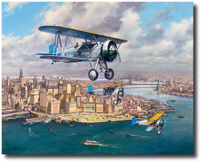 The Fleet's In by John Young - Boeing F4B-2 - Aviation Art Prints