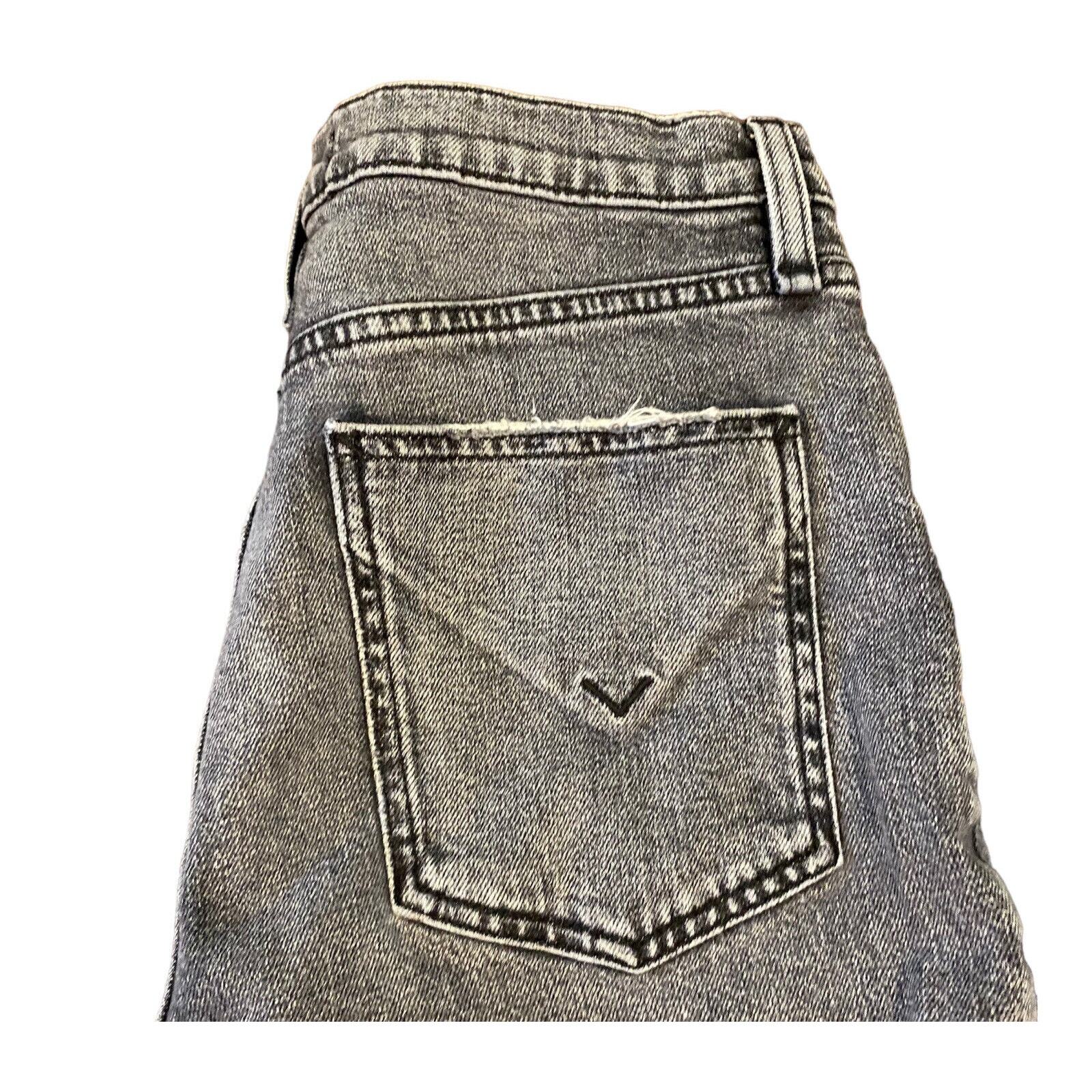 Hudson Holly High Rise Straight Leg Denim Jeans Size 29 Gray