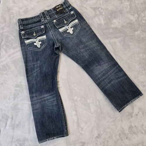 Rock Revival John Jeans Pants Mens Size 34x26 Blue Denim Straight