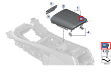 NEU BMW X6 G06 Mittelkonsole Armlehne Anschlagpolster Set 51169471657 ORIGINAL