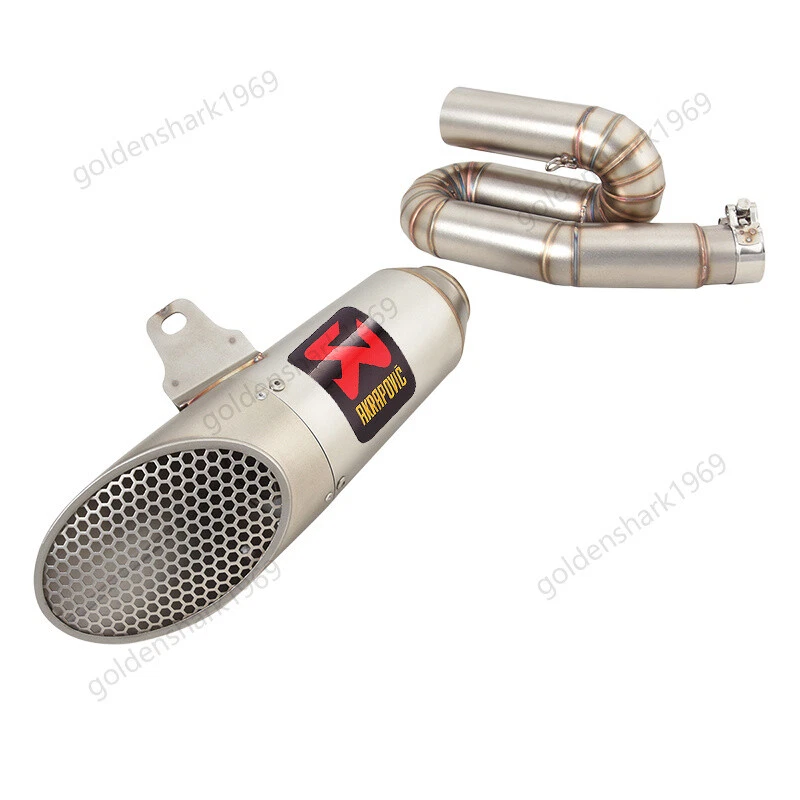 Tubo silenciador cromado puntas de escape para Triumph Street Triple 765 R/RS/S 2017-2023 Foto 4 de 4