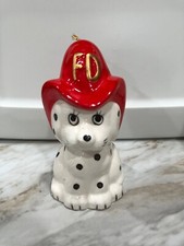 Vintage Dalmation Dog With Firehat Bell from Dad's Estate