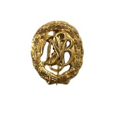 Tiny Gold &ldquo;DSB" Deutsche Sport Bund Lapel Pin  by Steinhauer & Luck