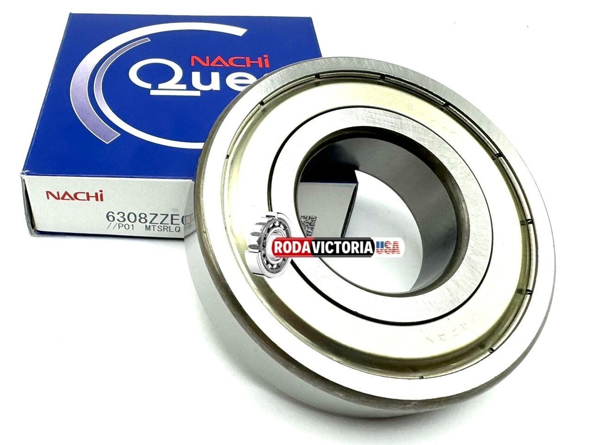 NACHI JAPAN 6308 ZZ E CM DEEP GROOVE BALL BEARING, METAL SHIELDED