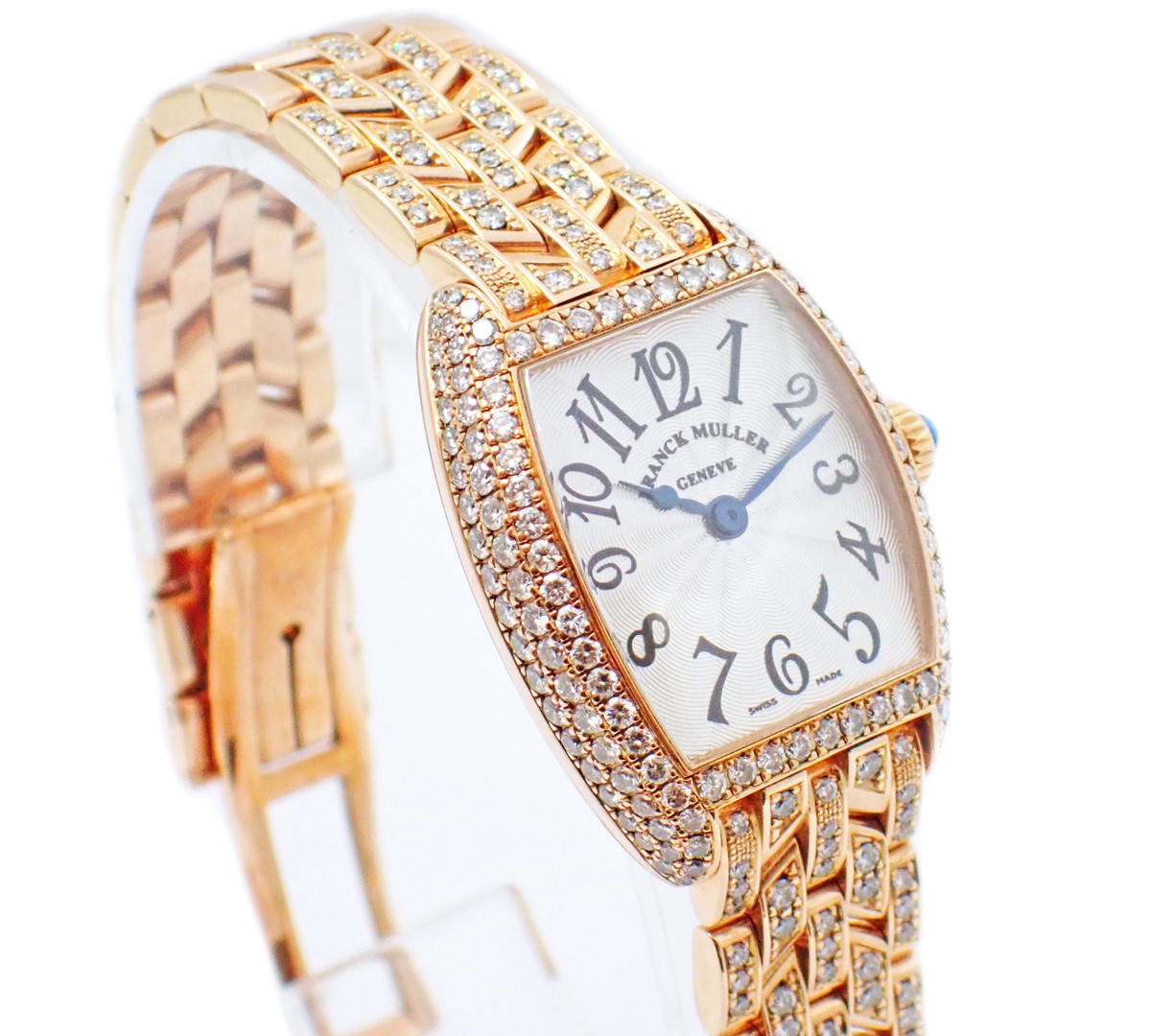 Franck Muller Cintrée Curvex 2251 MC D 18k Yellow Gold Diamond-set