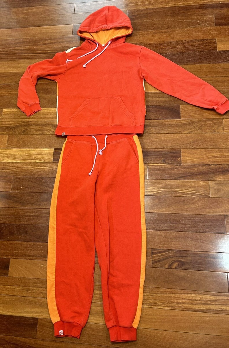 Burnt Orange Velour Tracksuit Orange Sweatsuit Mens Sweatsuits For
