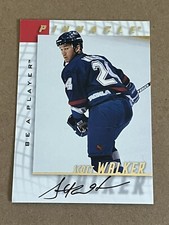 1997-98 PINNACLE - BE A PLAYER - SCOTT WALKER CANUCKS AUTOGRAPH #33
