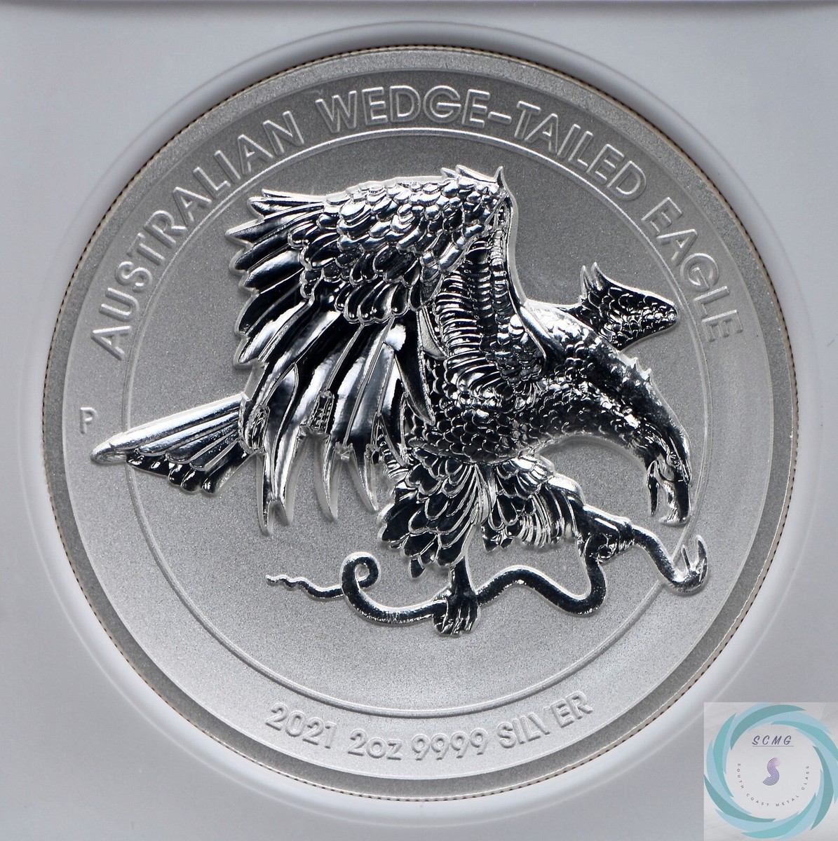2021-P $2 Australia Silver 2oz Wedge-Tailed Eagle Reverse PF70 UHR