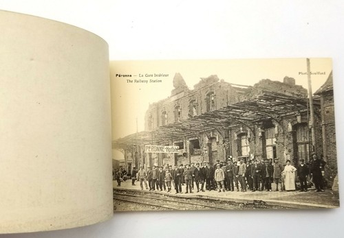 1919 Libretto di 12 Cartoline WWI Guerra Rovine di Peronne, Somme, Francia Prima Guerra Mondiale - Foto 2 di 4