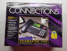 Vintage Rolodex Electronic Desktop Organizer/Telephone Telemaster 1000 EL5164