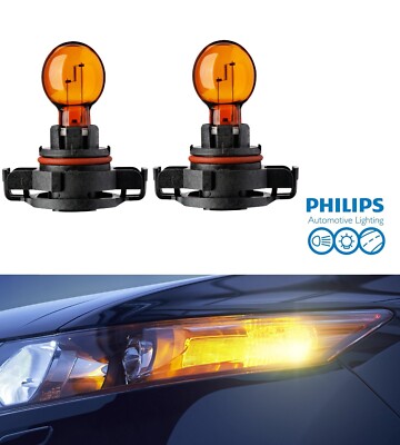 Philips PSY24WY 12188 24W Two Bulbs DRL Daytime Light Replacement Orange Lamp OE
