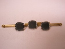 5/16" Gray Square Mother of Pearl Vintage SWANK Formal Tux Prom Shirt Stud c314