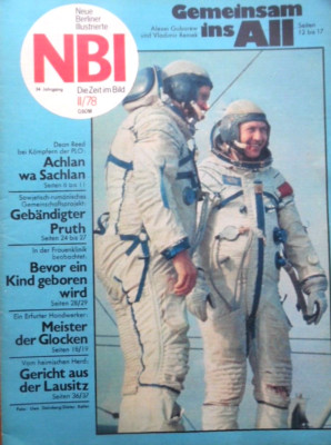 NBI 11 - 1978 Kosmonauten Dean Reed Vladimir Remek Erfurt Sorben DDR Straßenbahn