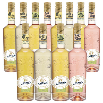 Giffard Depuis 1885 Mixed Packs All Four Alcohol-Free Liqueur Syrup  12 PK