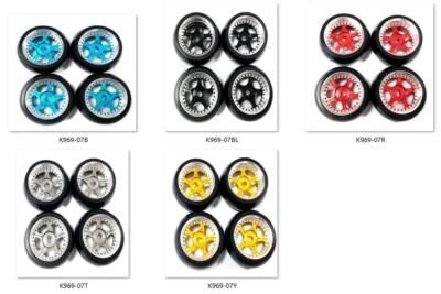 Aluminum Drift tires K969-07 For Rc WL toys 1/28 K969 K989