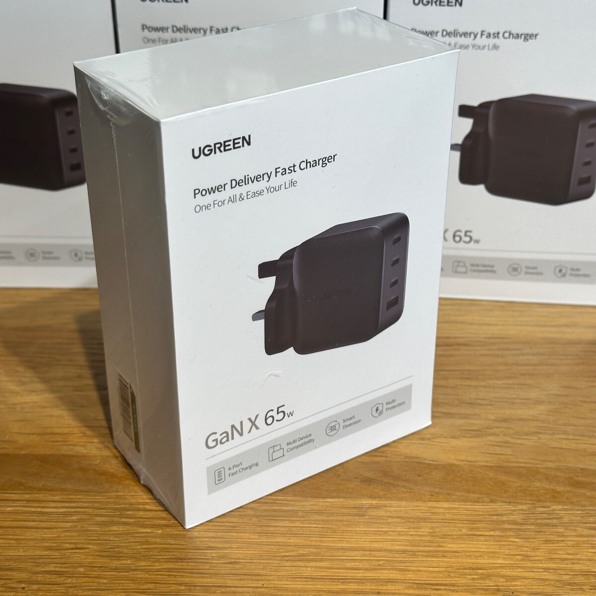 UGreen 65W USB-C UK Mains Fast Charger GaN Power Adapter Laptop