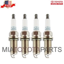 4 Set Genuine Toyota 86-92 Camry 2.0L 4Cyl Spark Plugs OEM 90919-01129