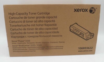 Original Xerox 106R03622 toner black HC for phaser 3300 WC3335 3345 original packaging A