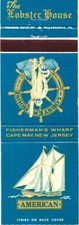 Fisherman's Wharf, Cape May, New Jersey, Restaurant, Vintage Matchbook Cover