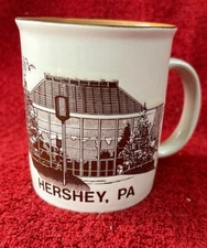 Hershey's Chocolate World Vintage Building Brown Coffee Mug Cup
