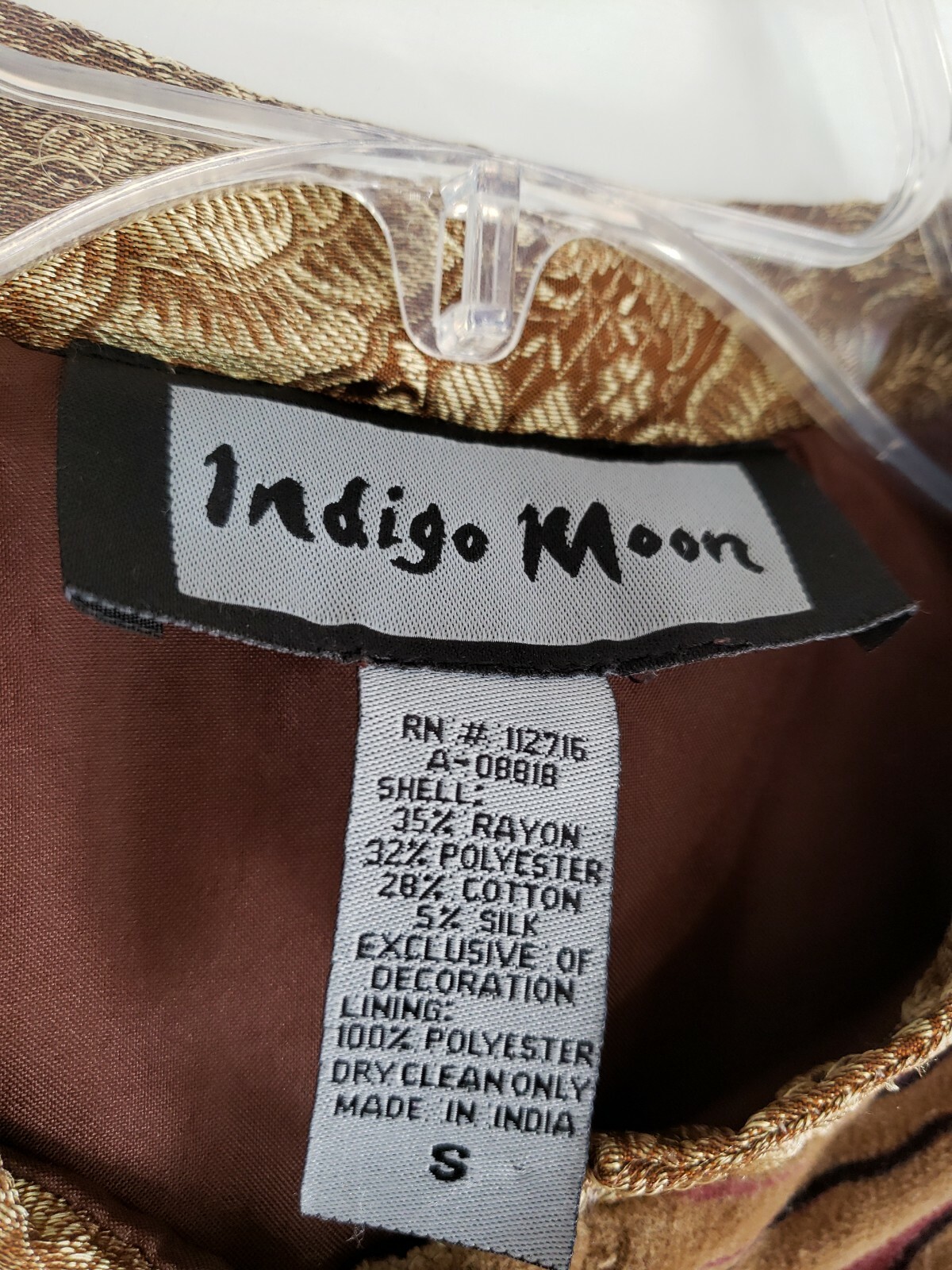 Indigo Moon Fall Floral Neutral Patchwork Embroid… - image 2