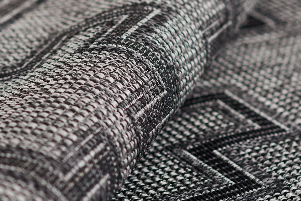 Momeni Hampton Transitional Indoor/Outdoor Area Rug, Charcoal, 8' X 10' - Image 4 of 4