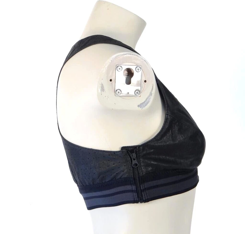 Sujetador deportivo especializado negro Nike 100 % cuero cordero nuevo con etiquetas $230 Foto 3 de 4