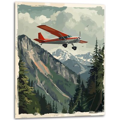 Air Plane Poster Cessna Boeing Wall Aviation Pilot Prints 11x14 Inches Unframed