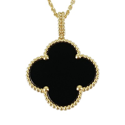 Van Cleef & Arpels Magic Alhambra VCARO49M00 Yellow gold onyx Necklace