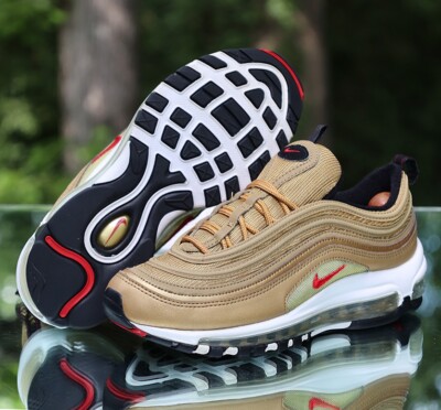 NIKE　エア マックス AIR MAX 97G Nike Air Max 97 Metallic Gold Size 6Y Varsity Red White Custom