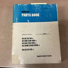 Komatsu FG 20/25/30-12 20H/S/SH PARTS MANUAL BOOK CATALOG LIST FORK LIFT TRUCK