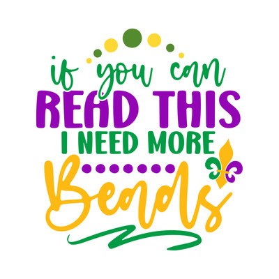 If you can read this I need more beads-01 Poster Leinwand Film Filmdruck A0 A1 A