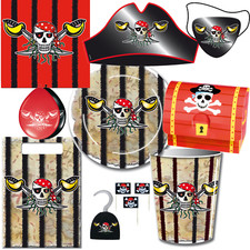 Piratenparty Kindergeburtstag AUSWAHL red Pi...