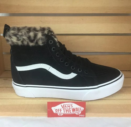 black leopard fur vans