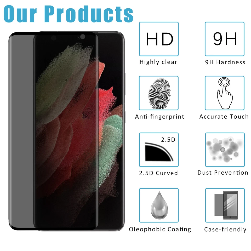 For OnePlus Nord 5 4 3 N20 N30 N100 N10 Privacy Tempered Glass Screen Protector - Image 3 of 4