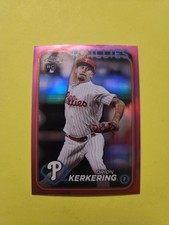 ORION KERKERING  2024 TOPPS CHROME PINK PARALLEL  RC #180 PHILLIES  PITCHER