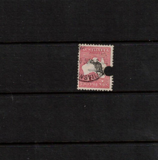 Australia Two Pounds Kangaroo First Wmk TELEGRALPH PUNCH Fine Used