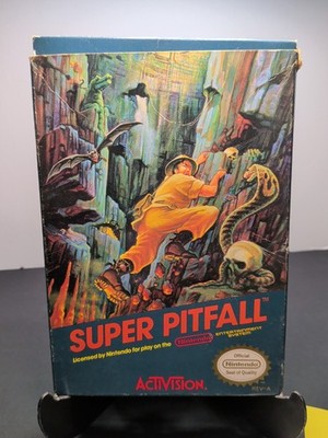 1987 Nintendo SUPER PITFALL, NES-PI-USA   Activision, Tested, Complete!