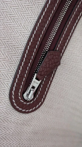 Authentic Hermes Garden Party 30 Bag Negonda Leather Rouge H SHW Used - Picture 18 of 24