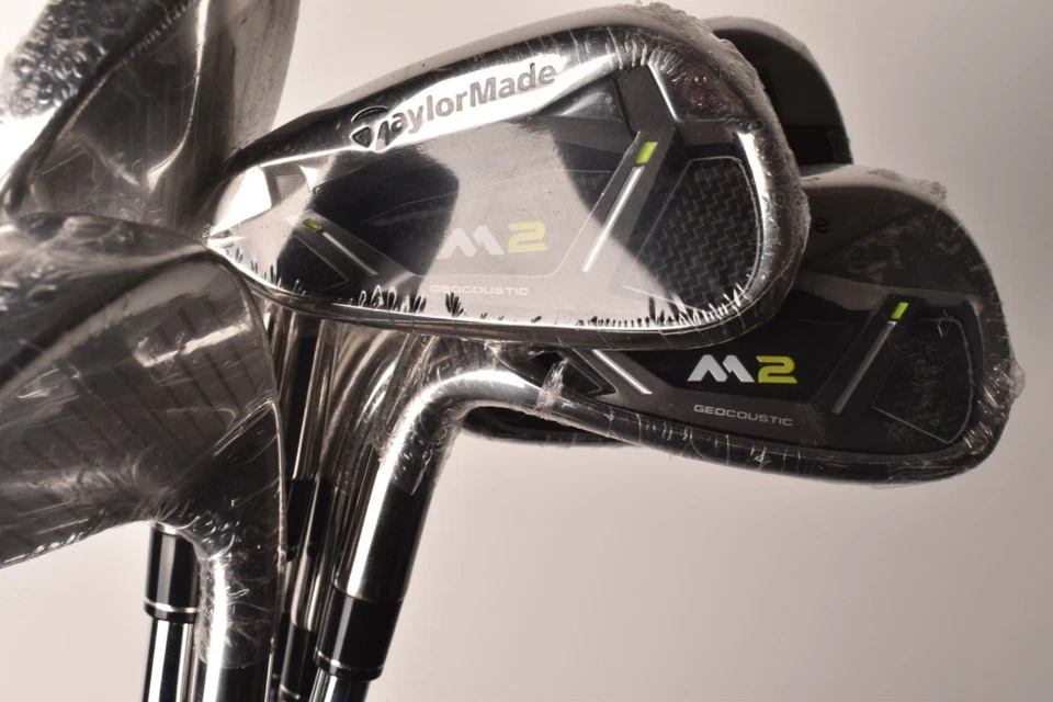 BRAND NEW TAYLORMADE M2 IRONS 5-SW 7 IRONS REGULAR FLEX STEEL LEFT HAND - Image 2 of 4