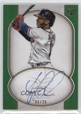 2018 Topps Definitive Collection Rookie Green 6/25 Ozzie Albies Auto 0n64