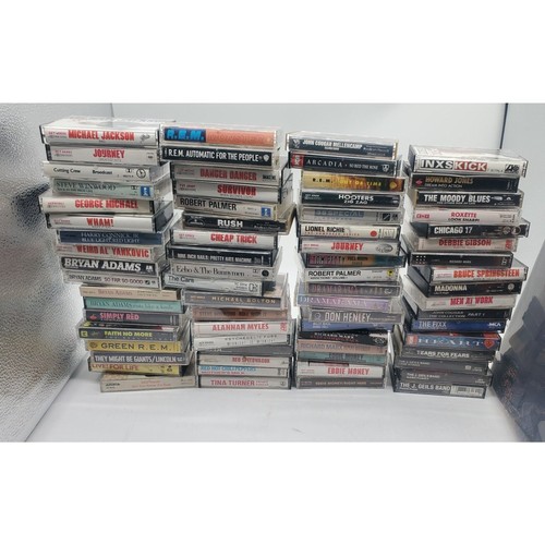 VINTAGE 80'S CASSETTE TAPE LOT (71) MEN AT WORK JOURNEY MADONNA BRUCE INXS