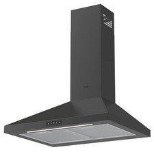 Cooker Hood Extractor Fan Kitchen Chimney Black Touch Control 5 Speeds 59.8cm