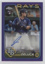 2024 Topps Chrome Update Purple Refractor 90/250 Jonny Deluca #AC-JD Auto 0f5t