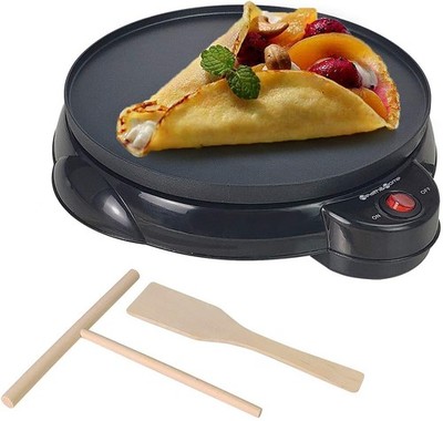 Health and Home Electric Crepe Maker - 10Crepe Pan,Crepe Griddle, Non-stick