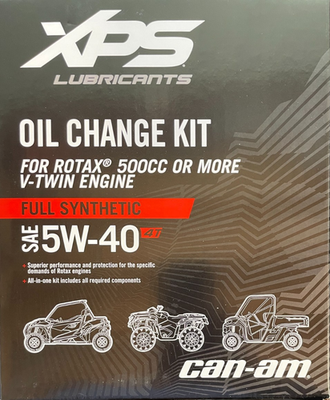 Can-Am OEM Synthetic Oil Change Kit 5W40 - For 500cc+ V-Twin Engines