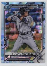 2021 Bowman Sapphire Edition Aqua Refractor 84/99 Eddy Diaz #BCP-33 0s9t