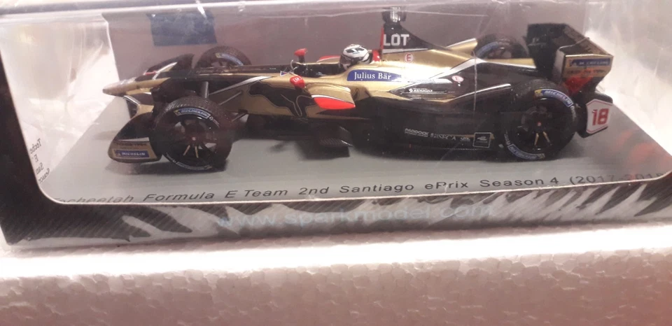 Spark 1/43 Techeetah Formula-E #18 Team 2Nd Santiago 2017-2018 S5935 nuovo - Immagine 2 di 4