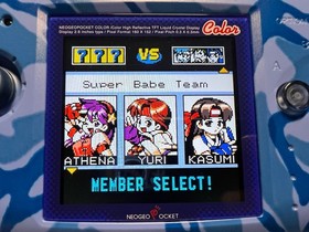 SNK Neo Geo Pocket Color NGPC Slim Camouflage Blue with IPS Screen Mod